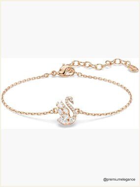 Swarovski Crystal Link Bracelet Adjustable Zirconia
